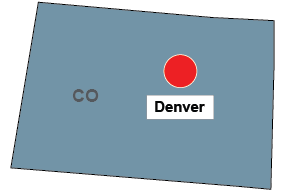Denver office map