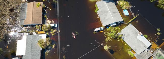 Flood disaster response image
